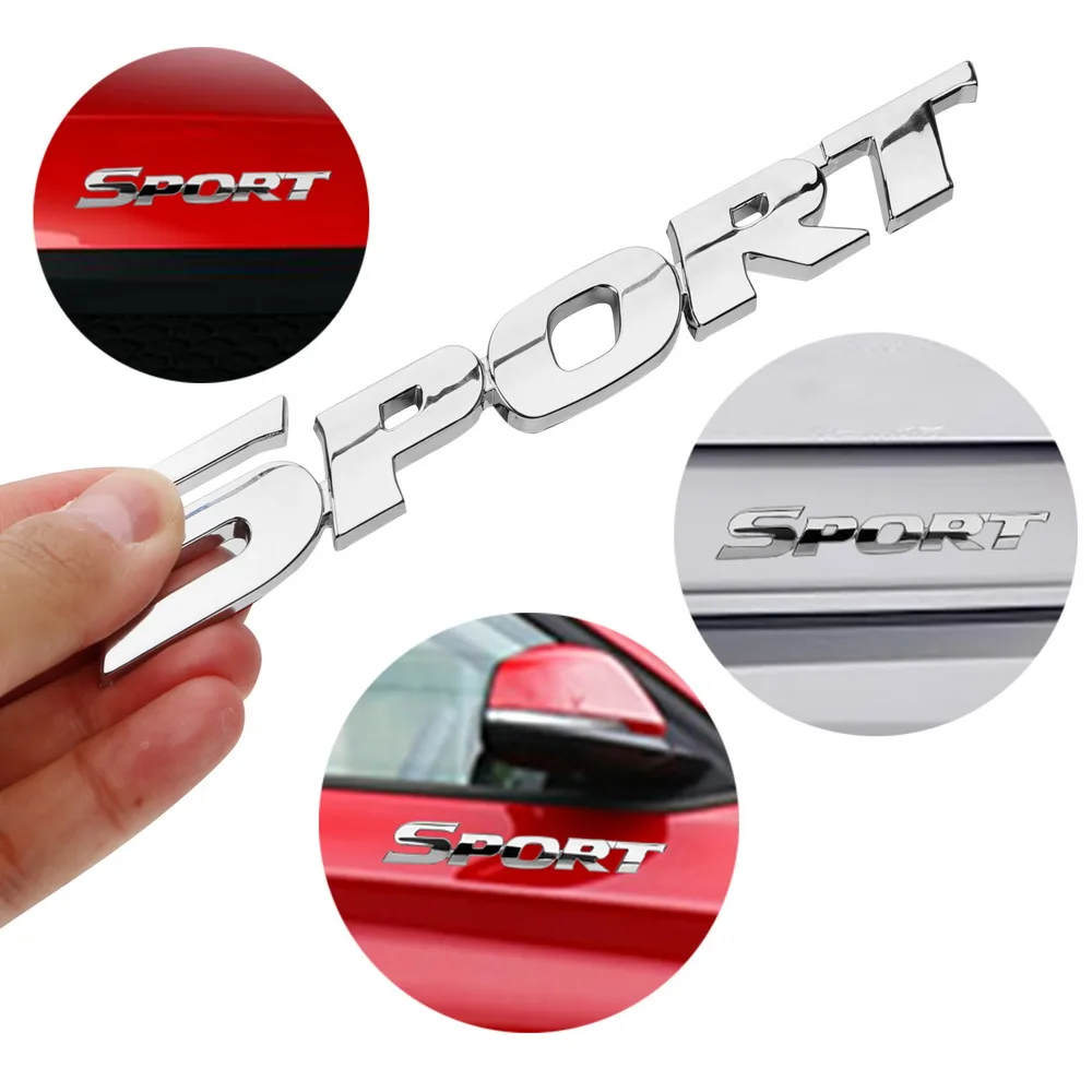 LEEPEE Auto Door Decal SPORT Emblem Badge Universal Car Sticker 3D ABS Chrome Logo For Toyota Highlander BMW HONDA VW KIA
LEEPEE Auto Door Decal SPORT Emblem Badge Universal Car Sticker 3D ABS Chrome Logo For Toyota Highlander BMW HONDA VW KIA