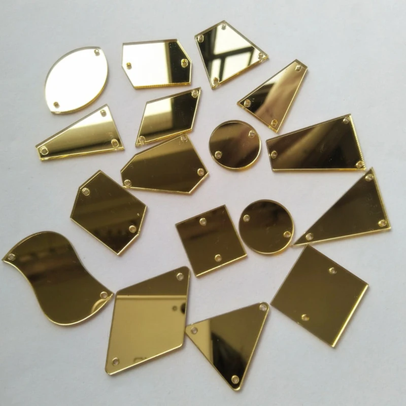 Mixed Shape Sew On Acrylic Rhinestones Beads with Holes DIY Flat Back Acrylic Mirror for Dress Garment Decoration
Mixed Shape Sew On Acrylic Rhinestones Beads with Holes DIY Flat Back Acrylic Mirror for Dress Garment Decoration