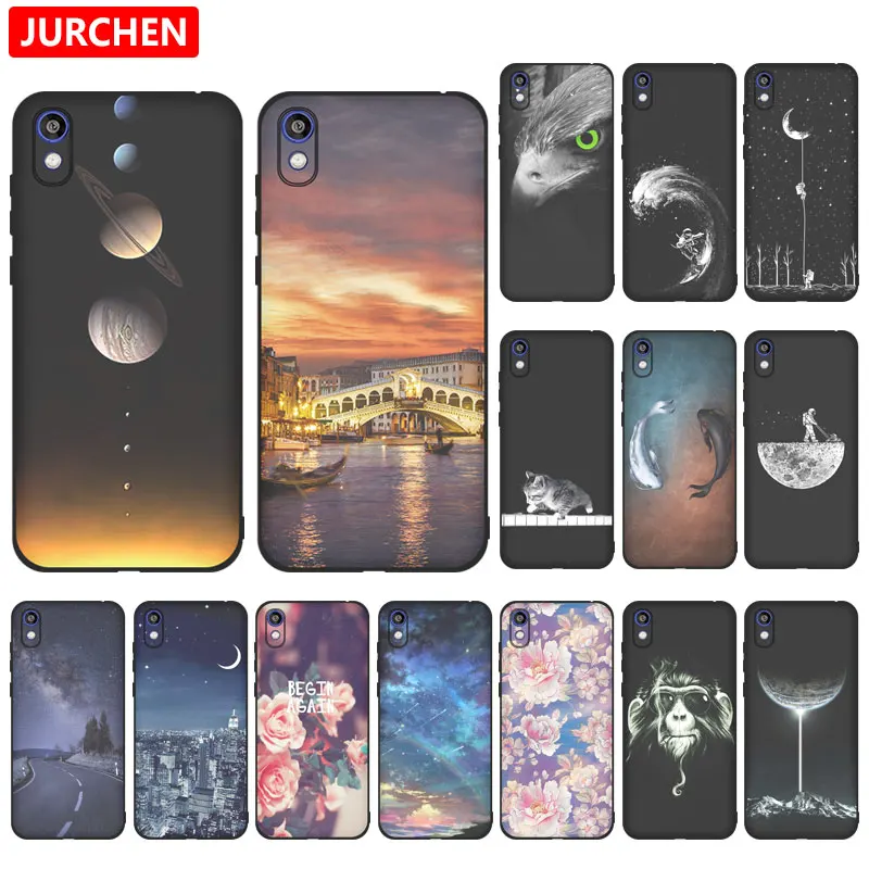 Ультратонкий силиконовый чехол JURCHEN для Huawei Y5 2019 с рисунком милой собаки кошки Honor