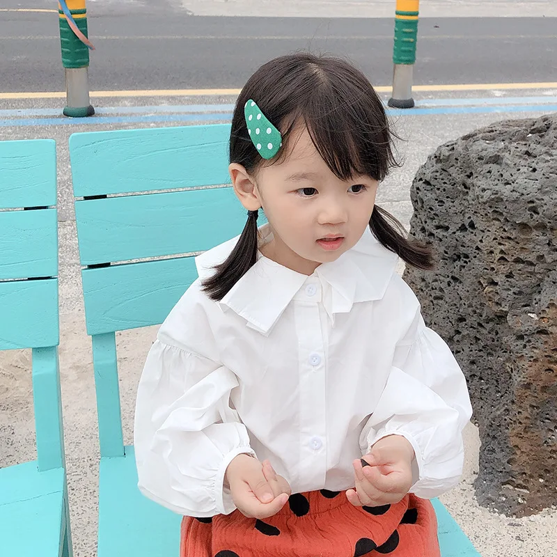 Spring Autumn girls puff sleeve white shirts kids cotton turn-down collar all-match casual blouses 1-6Y
Spring Autumn girls puff sleeve white shirts kids cotton turn-down collar all-match casual blouses 1-6Y
