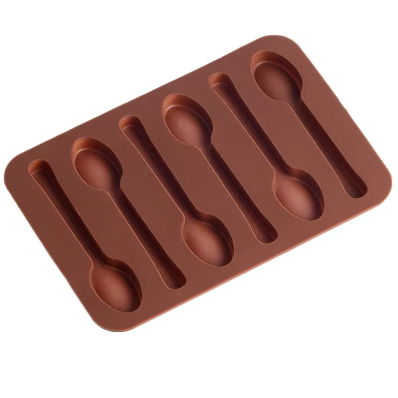 Soup spoon shape High quality Environmental Protection silicone chocolate mold flip candy cake baking mold crystal glue Creative
Soup spoon shape High quality Environmental Protection silicone chocolate mold flip candy cake baking mold crystal glue Creative