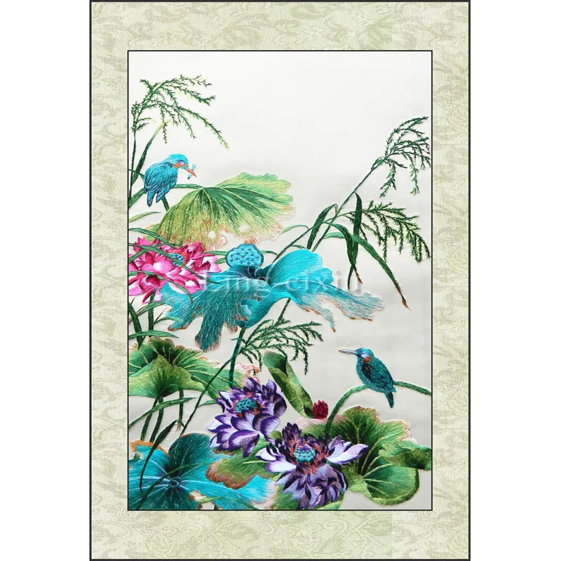 Embroidery finished / Suzhou Classical Embroidery / Chinese traditional embroidery / Cross Stitch finished-Lotus flowers birds
Embroidery finished / Suzhou Classical Embroidery / Chinese traditional embroidery / Cross Stitch finished-Lotus flowers birds