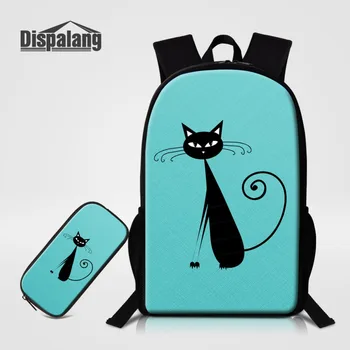 Cute Cartoon Cat Prints Pupil School Bags 2PCS/Set Kids Pencil Case Unique Customized Book Bag Children Backpack Casual Rucksack
Cute Cartoon Cat Prints Pupil School Bags 2PCS/Set Kids Pencil Case Unique Customized Book Bag Children Backpack Casual Rucksack