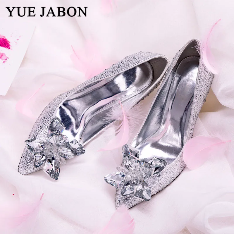 New Cinderella Crystal Shoes Silver Red Gold Rhinestone Wedding Shoes Bridal Pointed High Heels Stiletto Wedding Shoes 2019 
New Cinderella Crystal Shoes Silver Red Gold Rhinestone Wedding Shoes Bridal Pointed High Heels Stiletto Wedding Shoes 2019