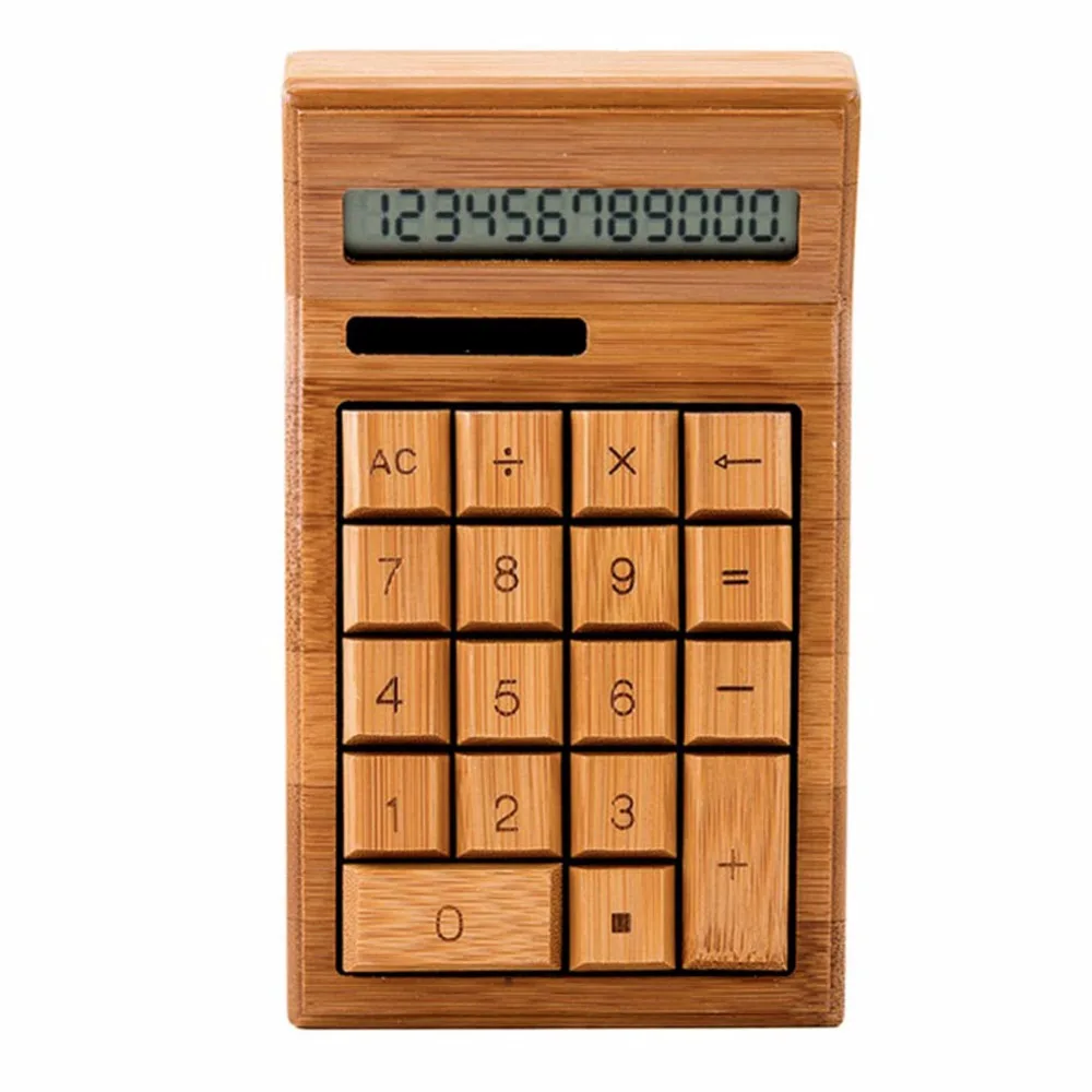 1 Pc/Pack Portable Bamboo Dual-Power 12-Digital Calculator for School Stationery & Office & Finance
1 Pc/Pack Portable Bamboo Dual-Power 12-Digital Calculator for School Stationery & Office & Finance