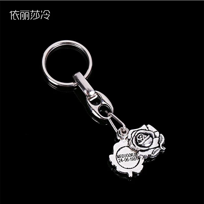 Jesus Cross Key Chain, Jesus Rose Keychain, Christ Jesus / Virgin Mary Rose Keychain. Double sided is different
Jesus Cross Key Chain, Jesus Rose Keychain, Christ Jesus / Virgin Mary Rose Keychain. Double sided is different