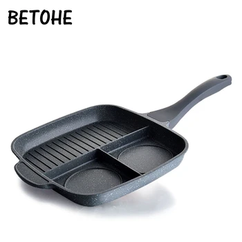 BETOHE Multifuncation Non-Stick 3 in 1 Frying Pan Grill Fry Oven Meal Skillet BBQ Barbecue Plates fryer Eggs steak breakfast pan
BETOHE Multifuncation Non-Stick 3 in 1 Frying Pan Grill Fry Oven Meal Skillet BBQ Barbecue Plates fryer Eggs steak breakfast pan
