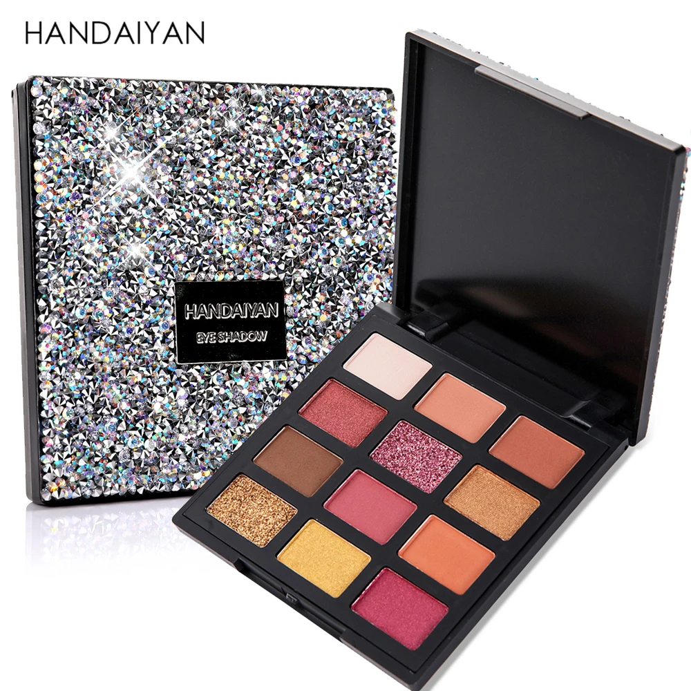 HANDAIYAN Eye Makup Brighten Glitter Pigment Diamond Eye Shadow Powder 12 Color Pearlescent Matte Shimmer Eyeshadow Palette
HANDAIYAN Eye Makup Brighten Glitter Pigment Diamond Eye Shadow Powder 12 Color Pearlescent Matte Shimmer Eyeshadow Palette