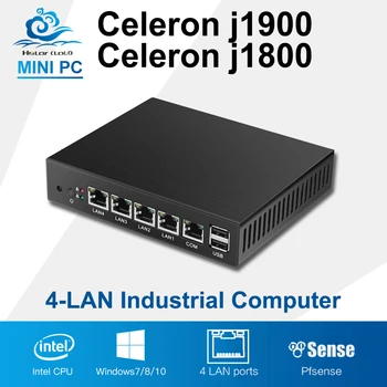 Mini PC Quad Core Tablet Fanless 4 LAN Router Firewall Celeron J1800 HD Graphics