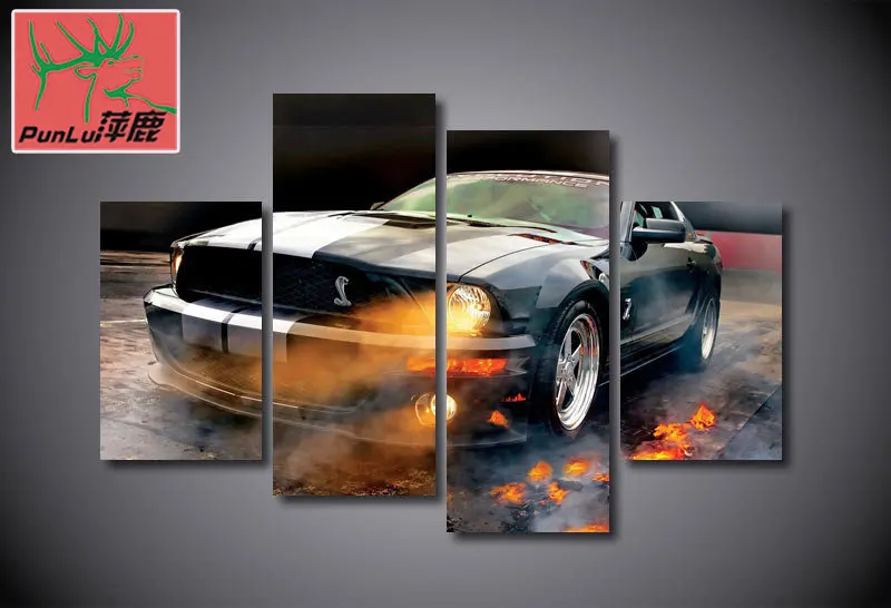 HD печатная картина mustang shelby на холсте украшение комнаты печать плаката Картина