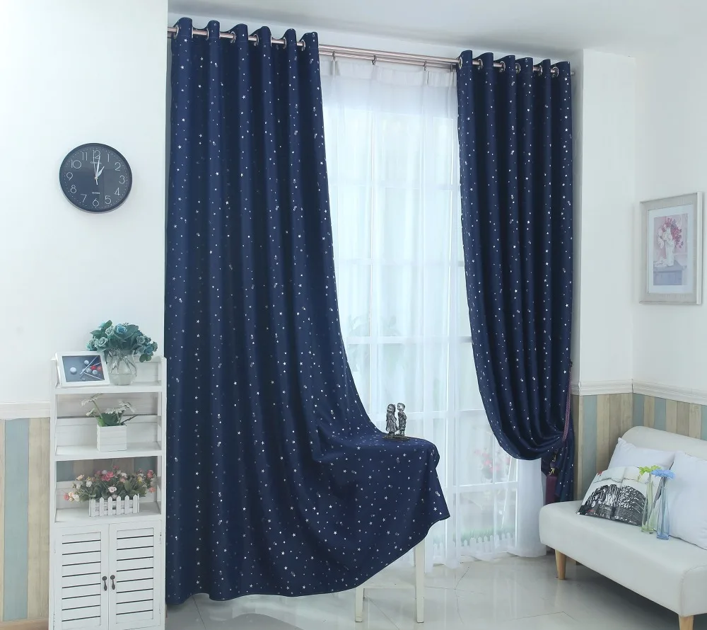Navy Blue Star Curtains For Kids Room Lovely Printed Boys Bedroom Baby Window Drapes 123&30
Navy Blue Star Curtains For Kids Room Lovely Printed Boys Bedroom Baby Window Drapes 123&30