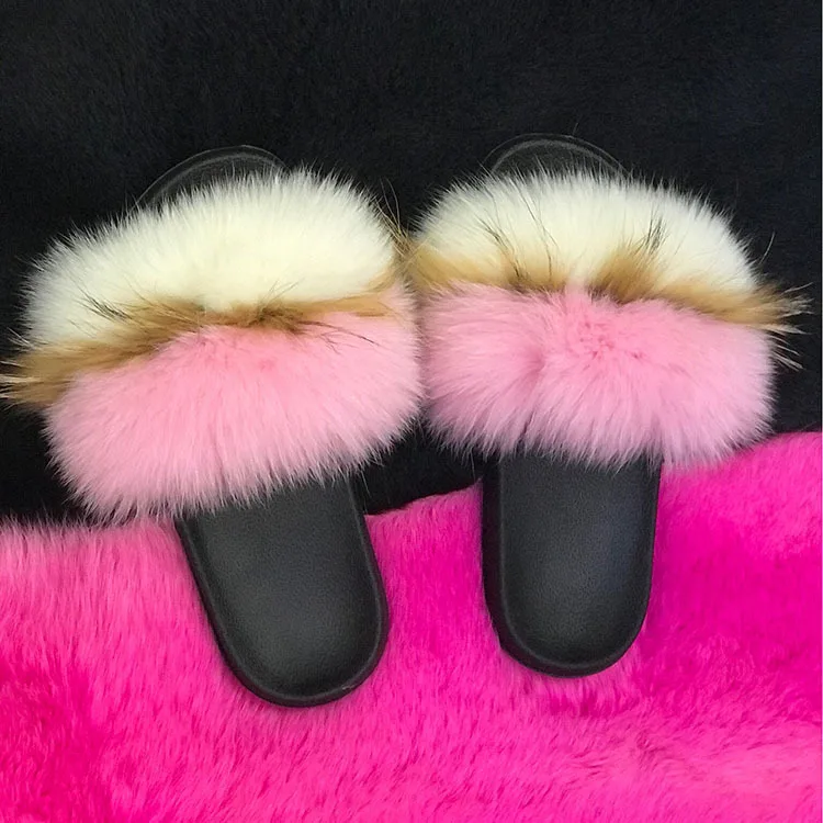 Instagram Online Cilibrity Shoes Women Fur Slides Fashion Lady Real Fox Fur Slippers Traveling Summer Raccoon Fur Sandals
Instagram Online Cilibrity Shoes Women Fur Slides Fashion Lady Real Fox Fur Slippers Traveling Summer Raccoon Fur Sandals