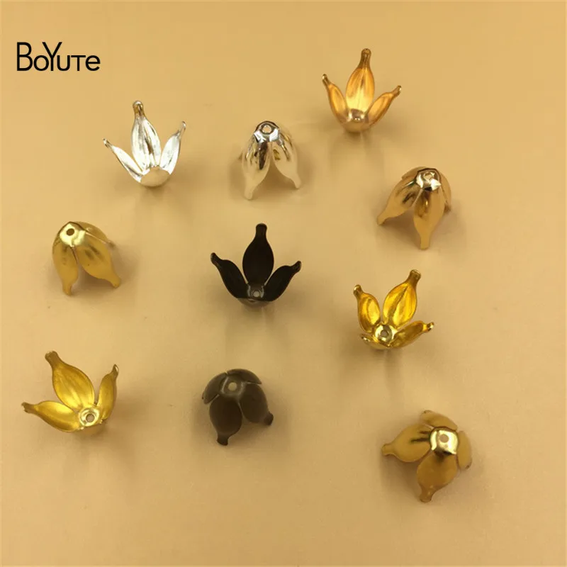 BoYuTe 100 Pieces Metal Brass 10*13MM Flower Bead Caps Diy Hand Made Jewelry Findings Components
BoYuTe 100 Pieces Metal Brass 10*13MM Flower Bead Caps Diy Hand Made Jewelry Findings Components