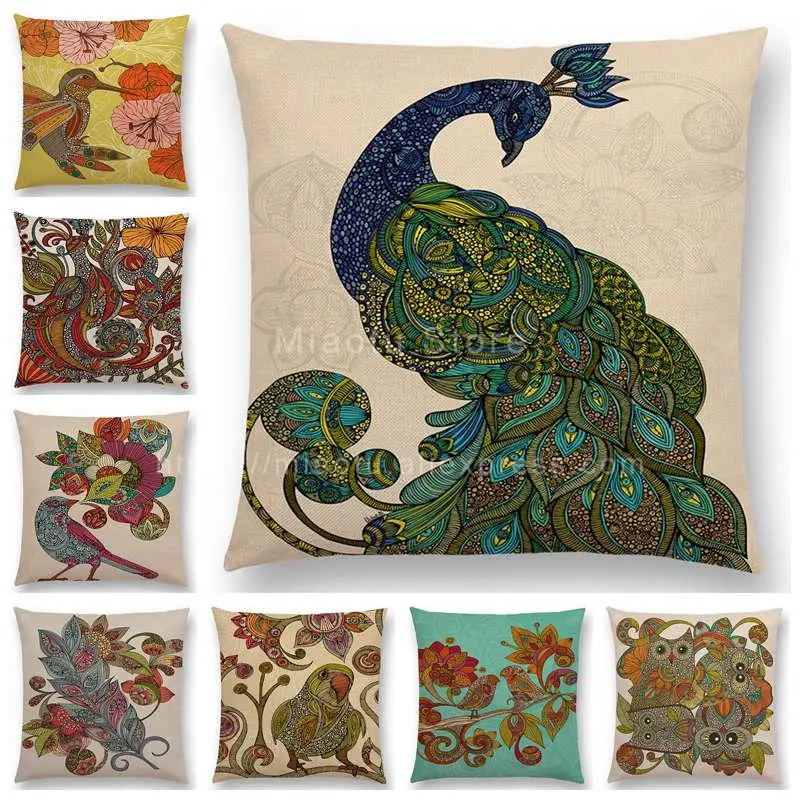 Newest Bohemian Floral Pattern Sofa Throw Pillow Case Feather Frisky Birds Flowers Hummingbird Peacock Parrot Cushion Cover
Newest Bohemian Floral Pattern Sofa Throw Pillow Case Feather Frisky Birds Flowers Hummingbird Peacock Parrot Cushion Cover