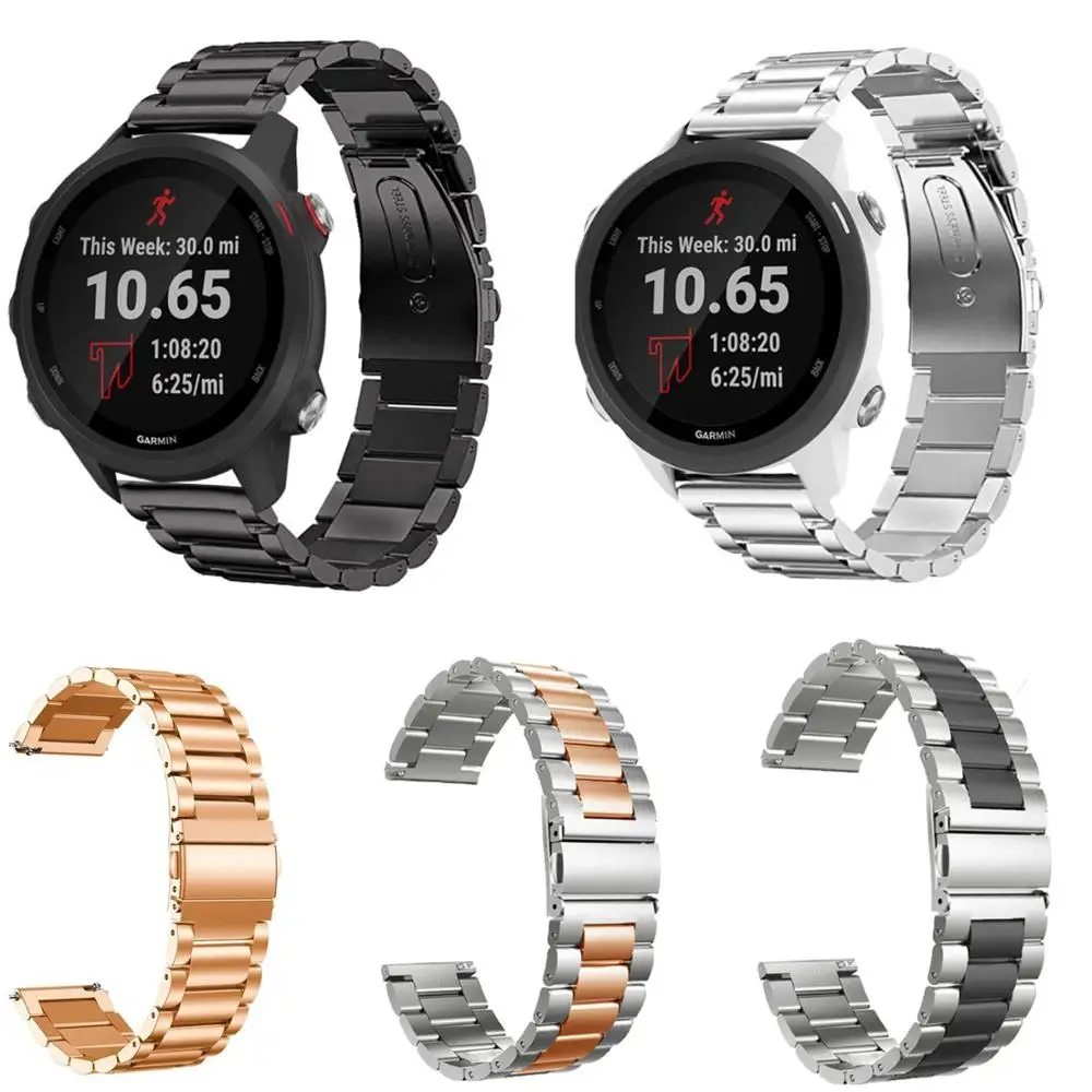 20mm Stainless Steel Strap Bands for Garmin Forerunner 245/245M /Garmin Vivoactive 3 watch band Milanese Loop Sports bracelet 
20mm Stainless Steel Strap Bands for Garmin Forerunner 245/245M /Garmin Vivoactive 3 watch band Milanese Loop Sports bracelet
