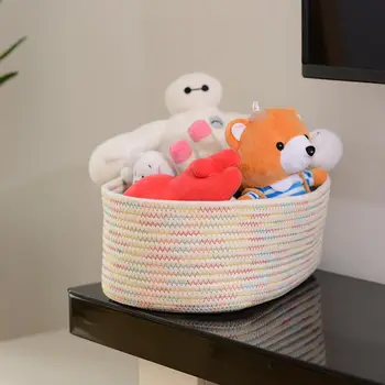 Coloffice Simple Modern Small Fresh Colorful Rope Cotton Rope Fabric Desktop Stationery Holder Box Sundries Storage 1Piece
Coloffice Simple Modern Small Fresh Colorful Rope Cotton Rope Fabric Desktop Stationery Holder Box Sundries Storage 1Piece