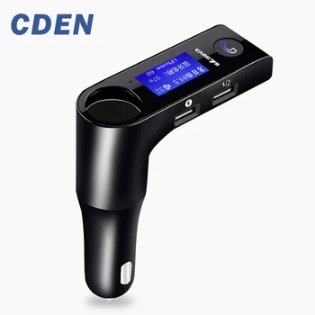 CDEN Wireless Bluetooth FM Transmitter Car MP3 Player Car Charger with Dual Cigarette lighter USB Port Car Kit Support AUX
CDEN Wireless Bluetooth FM Transmitter Car MP3 Player Car Charger with Dual Cigarette lighter USB Port Car Kit Support AUX