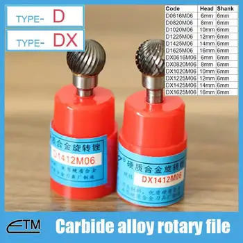 1 piece Tungsten Carbide alloy rotary file milling cutter drill bit for carving sculpture Type D head 6mm~16mm DT50D
1 piece Tungsten Carbide alloy rotary file milling cutter drill bit for carving sculpture Type D head 6mm~16mm DT50D