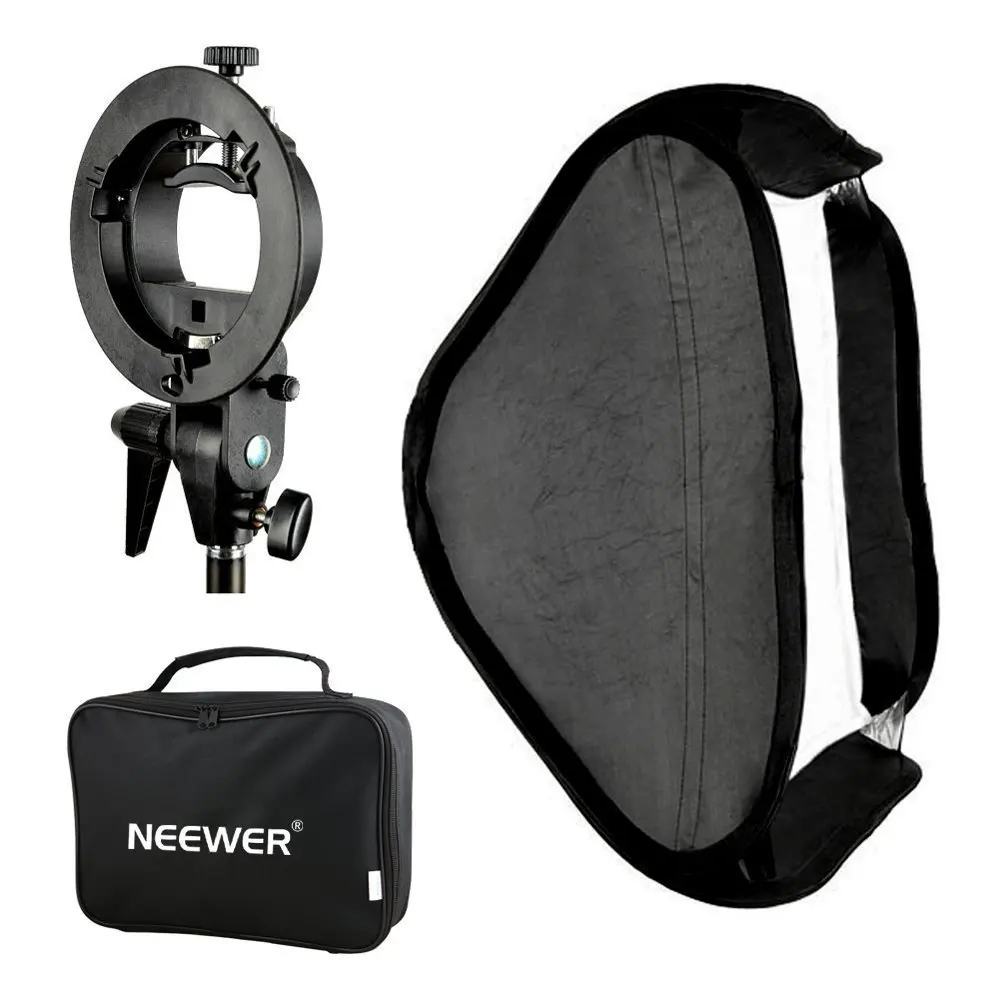 Neewer Photo Studio Multifunctional 32x32"/80x80cm Softbox with S-type Speedlite Flash Bracket Mount and Carrying Case
Neewer Photo Studio Multifunctional 32x32"/80x80cm Softbox with S-type Speedlite Flash Bracket Mount and Carrying Case
