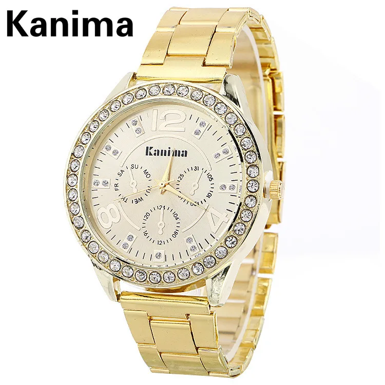 Hot Sale Luxury Geneva KANIMA Brand Crystal watch women ladies men fashion dress quartz wrist watch Relogios Feminino Clock Gift
Hot Sale Luxury Geneva KANIMA Brand Crystal watch women ladies men fashion dress quartz wrist watch Relogios Feminino Clock Gift