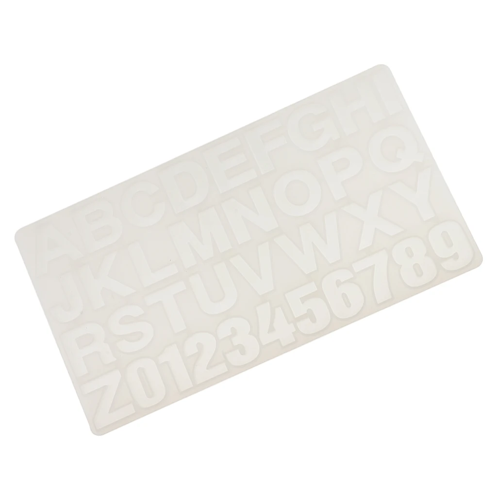 Alphabet Number Shape Silicone DIY Molds Tray for Resin pendant earring necklace making Jewelry Making Craft Tool