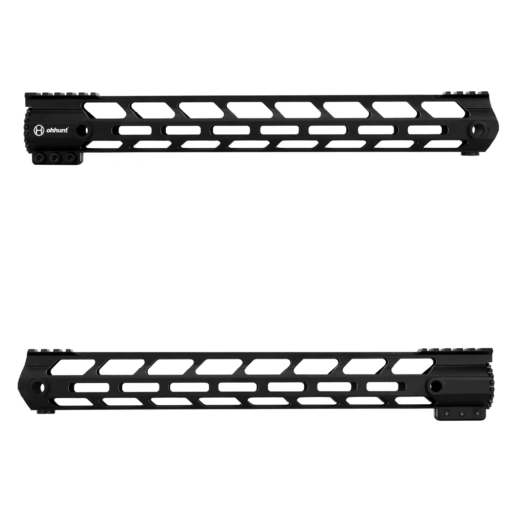ohhunt 7 9 10 12 13.5 15 17 AR15 Free Float M-LOK Handguard Picatinny Rail Ultra lightweight Slim Style Steel Barrel Nut (1)