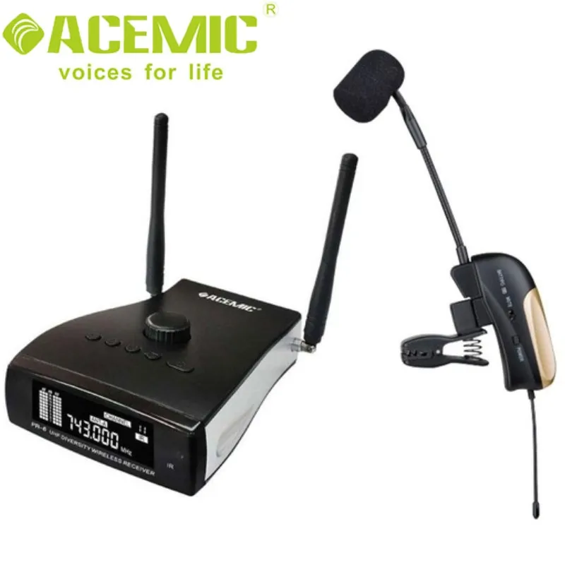 NEW RELEASE ACEMIC PR-8/ST-4 Wireless saxophone microphone Wind instruments microphone with ECHO effect 80M operarting range
NEW RELEASE ACEMIC PR-8/ST-4 Wireless saxophone microphone Wind instruments microphone with ECHO effect 80M operarting range