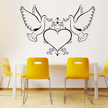 Art Decor Hollow Out Double Dove Carrying The Swirl Flower Heart Wall Sticker PVC Waterproof Home Decor For Dining Room
Art Decor Hollow Out Double Dove Carrying The Swirl Flower Heart Wall Sticker PVC Waterproof Home Decor For Dining Room