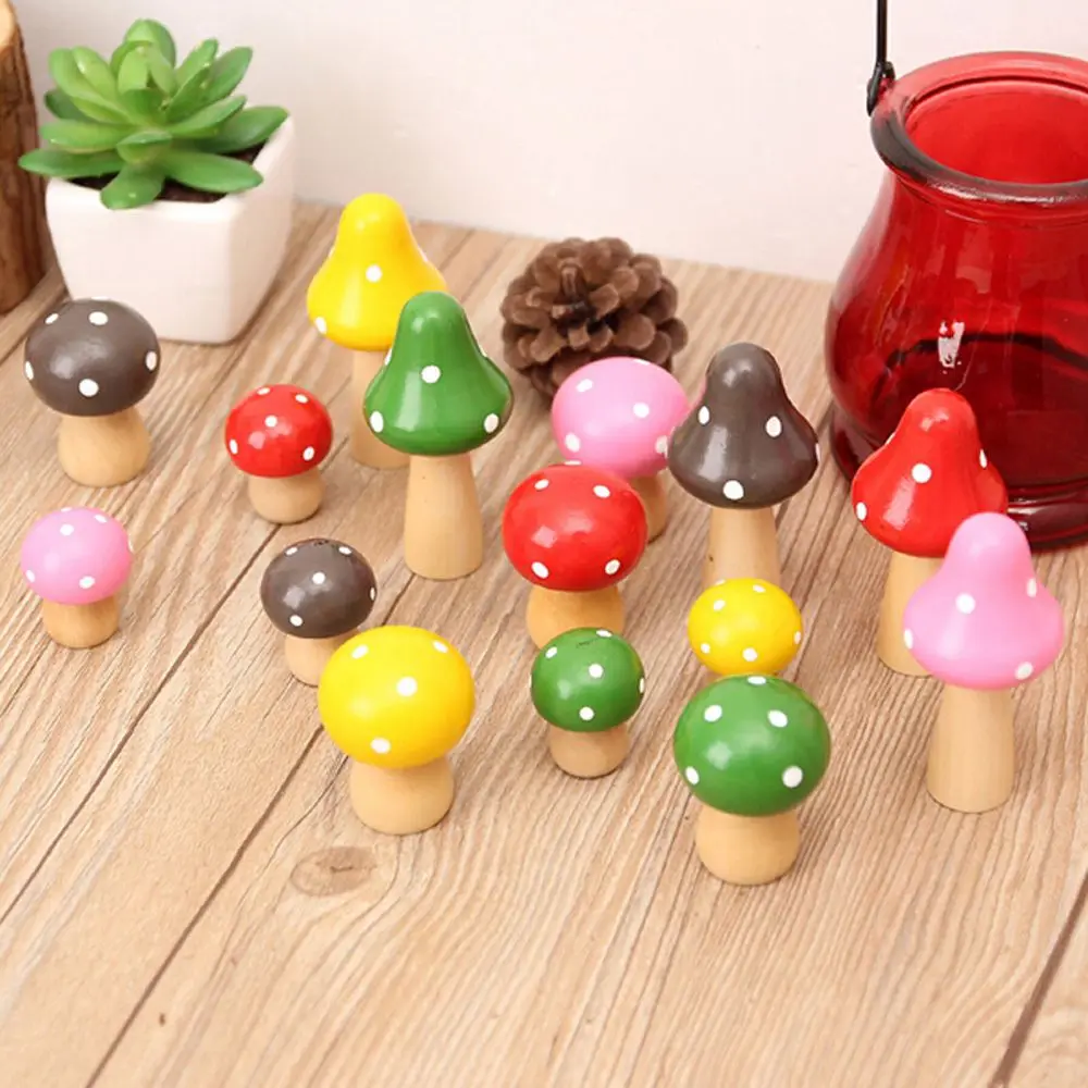 Brand New 3PCS/Set Wood Mushrooms Micro Landscape Decor DIY Gift Moving Forest Miniature Fairy Garden Home Decoration Craft
Brand New 3PCS/Set Wood Mushrooms Micro Landscape Decor DIY Gift Moving Forest Miniature Fairy Garden Home Decoration Craft