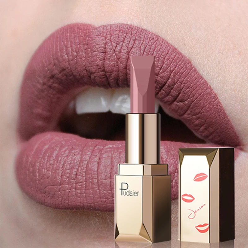 Pudaier Matte Lipstick Waterproof Lip Makeup 26 Colors Moisturizer Lip Pigment Dark Red Nude Lip Stick Luxury Makeup Cosmetics
Pudaier Matte Lipstick Waterproof Lip Makeup 26 Colors Moisturizer Lip Pigment Dark Red Nude Lip Stick Luxury Makeup Cosmetics
