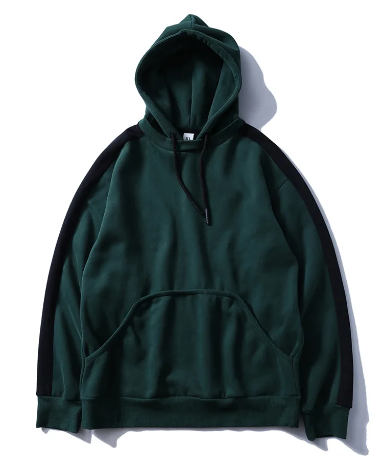 Aolamegs Hoodies Men Side Striped Hood High Street Pullover Cotton Fashion Hip Hop Streetwear Casual Big Pocket Hoodie Autumn (34)