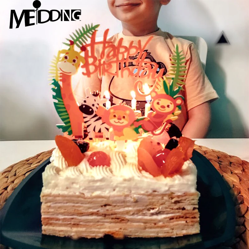 1pc "Happy Birthday" Letters Cake Topper Safari/Jungle Themed Lion Zoo Pattern Cake Flags for Kids Favors Party Cake Decorations
1pc "Happy Birthday" Letters Cake Topper Safari/Jungle Themed Lion Zoo Pattern Cake Flags for Kids Favors Party Cake Decorations