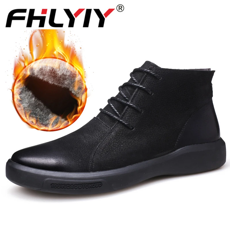 Winte Warm Fur Boots Men'S Shoes Suede Leather Men'S High Upper Shoes Botas Hombre Fashion Lace Up Boots Black Khaki
Winte Warm Fur Boots Men'S Shoes Suede Leather Men'S High Upper Shoes Botas Hombre Fashion Lace Up Boots Black Khaki