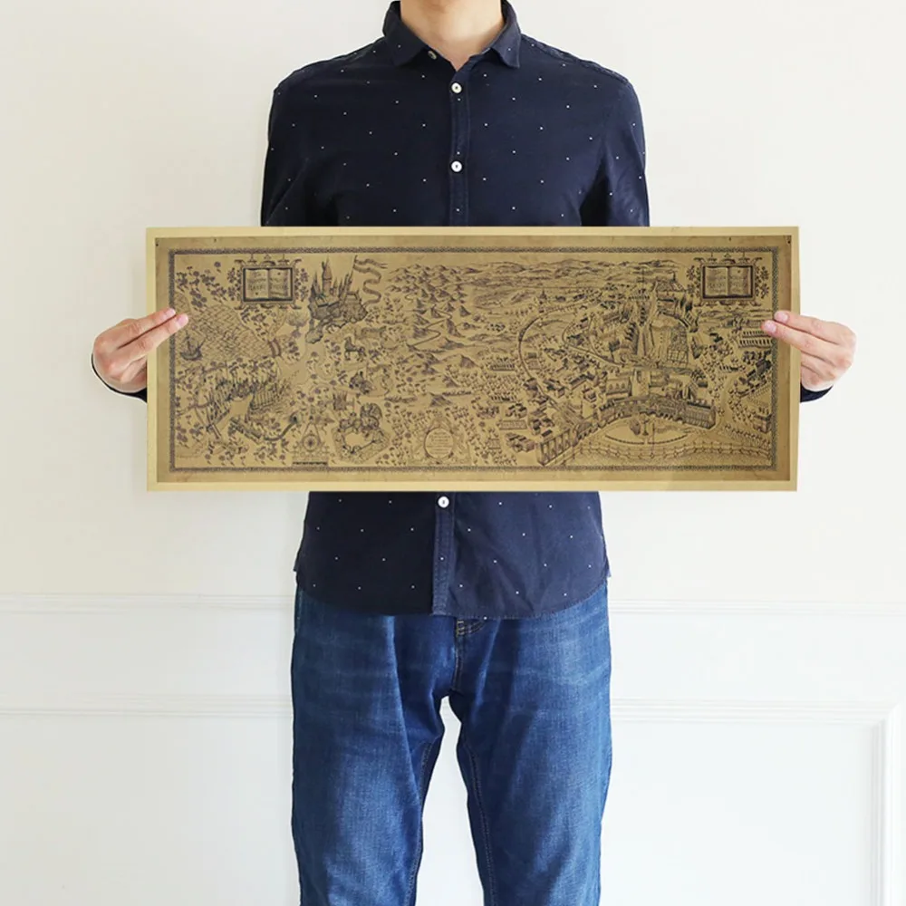 Fast shipping Kraft map 72*29CM for Harry Potter Magic Map Wood Pulp Kraft Retro Cafe Bar Poster Decoration e25
Fast shipping Kraft map 72*29CM for Harry Potter Magic Map Wood Pulp Kraft Retro Cafe Bar Poster Decoration e25