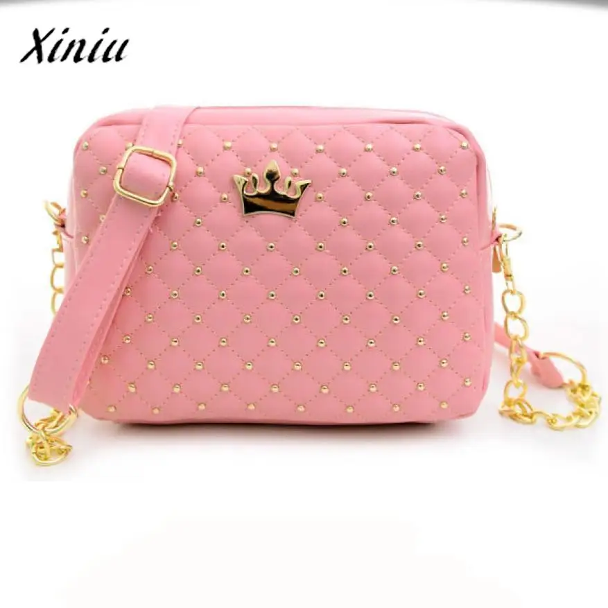 USPS XINIU women messenger bags Vogue Crown 2017 Women Bag Rivet Chain Ladies Crossbody Bags Women Handbags bolsa feminina @
USPS XINIU women messenger bags Vogue Crown 2017 Women Bag Rivet Chain Ladies Crossbody Bags Women Handbags bolsa feminina @