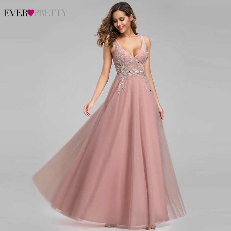 Elegant Prom Dresses Ever Pretty Sexy Pink Beaded V-neck A-line Illusion Evening Party Gowns EP00901 Gala Jurken Dames 2019
Elegant Prom Dresses Ever Pretty Sexy Pink Beaded V-neck A-line Illusion Evening Party Gowns EP00901 Gala Jurken Dames 2019