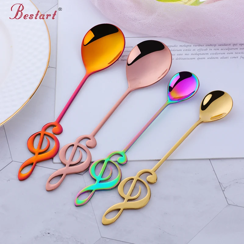 2PCS 18/8 Stainless Steel Colorful Musical Teaspoon Creative Small Mini Spoon Coffee Ice Cream Tea Spoon Party Kitchen Tools
2PCS 18/8 Stainless Steel Colorful Musical Teaspoon Creative Small Mini Spoon Coffee Ice Cream Tea Spoon Party Kitchen Tools