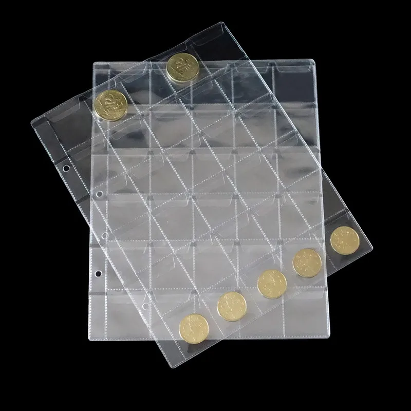40PCS album for coins albums page 20/30/42 pocket coins collection PVC transparent inside pages 252 x 200 mm coins loose leaf
40PCS album for coins albums page 20/30/42 pocket coins collection PVC transparent inside pages 252 x 200 mm coins loose leaf