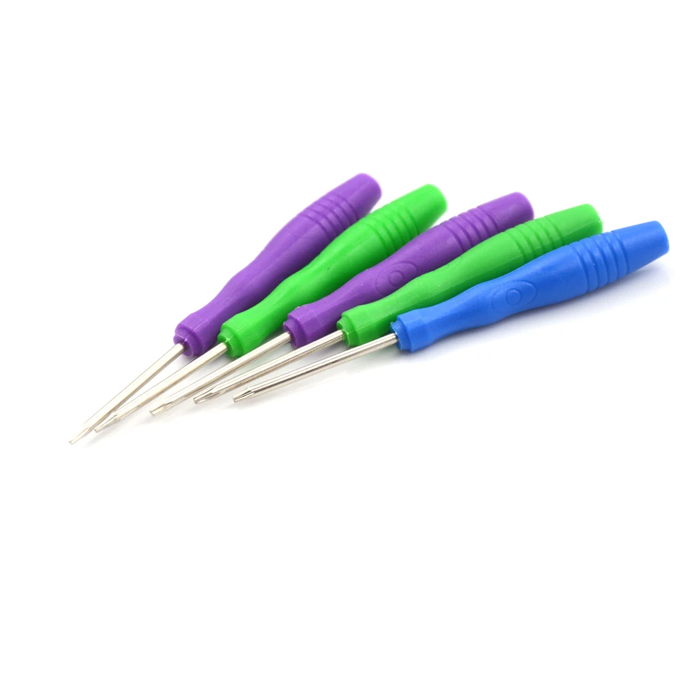 Security Screwdriver 5pcs/Set Tamperproof Hole Repairing Opening Tool Screw Driver Torx T2 T3 T4 T5 T6 Random Color
Security Screwdriver 5pcs/Set Tamperproof Hole Repairing Opening Tool Screw Driver Torx T2 T3 T4 T5 T6 Random Color