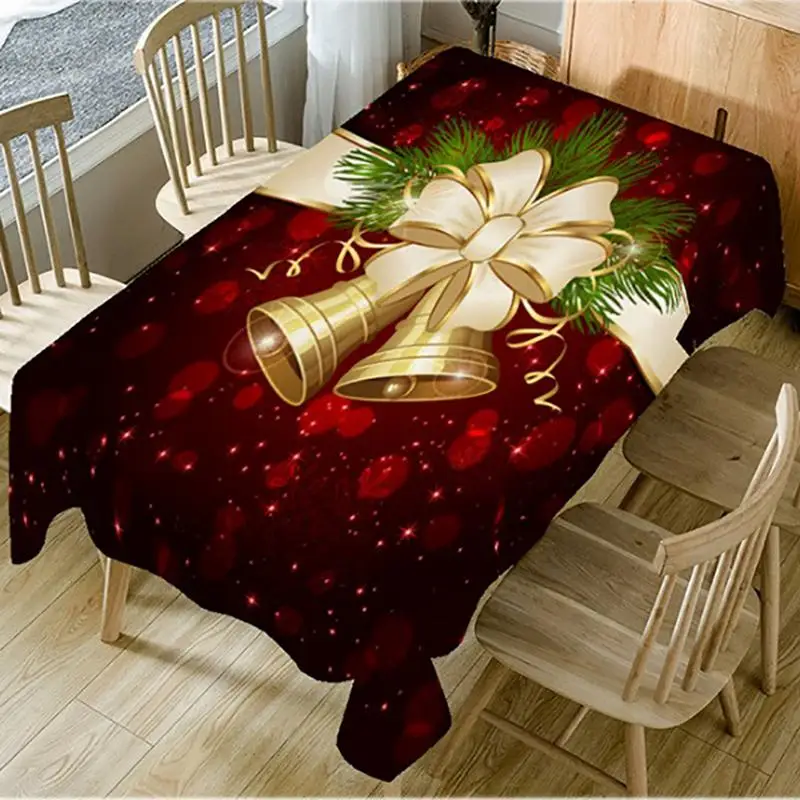 New Year Tablecloth Christmas Decoration For HOME Dining Coffee Table Cover Xmas Bell Snowflake Table Cloth Party Supplies
New Year Tablecloth Christmas Decoration For HOME Dining Coffee Table Cover Xmas Bell Snowflake Table Cloth Party Supplies