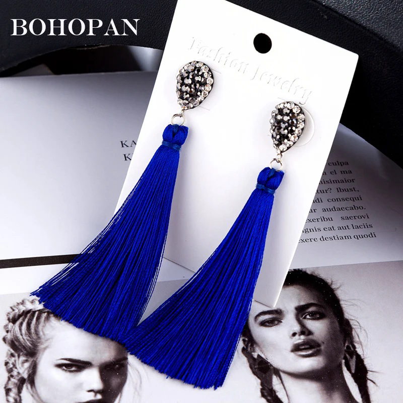 10Colors Long Tassel Drop Earrings Women Water Drop Crystal Pendant Bohemian Dangle Earrings Charm Jewelry Party Bijoux Brincos
10Colors Long Tassel Drop Earrings Women Water Drop Crystal Pendant Bohemian Dangle Earrings Charm Jewelry Party Bijoux Brincos