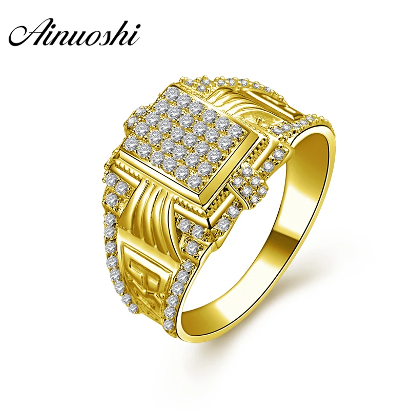 AINUOSHI 10K Solid Yellow Gold Wedding Band Complicate Pattern Cluster Ring Luxury 5.9g Wedding Engagement Gold Jewelry Men Ring
AINUOSHI 10K Solid Yellow Gold Wedding Band Complicate Pattern Cluster Ring Luxury 5.9g Wedding Engagement Gold Jewelry Men Ring