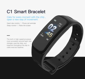 NEW C1 Smart Band VS C1 Plus Smart Bracelet Fitness Tracker Waterproof Heart Rate Monitor Blood Pressure Smart Wristband
NEW C1 Smart Band VS C1 Plus Smart Bracelet Fitness Tracker Waterproof Heart Rate Monitor Blood Pressure Smart Wristband