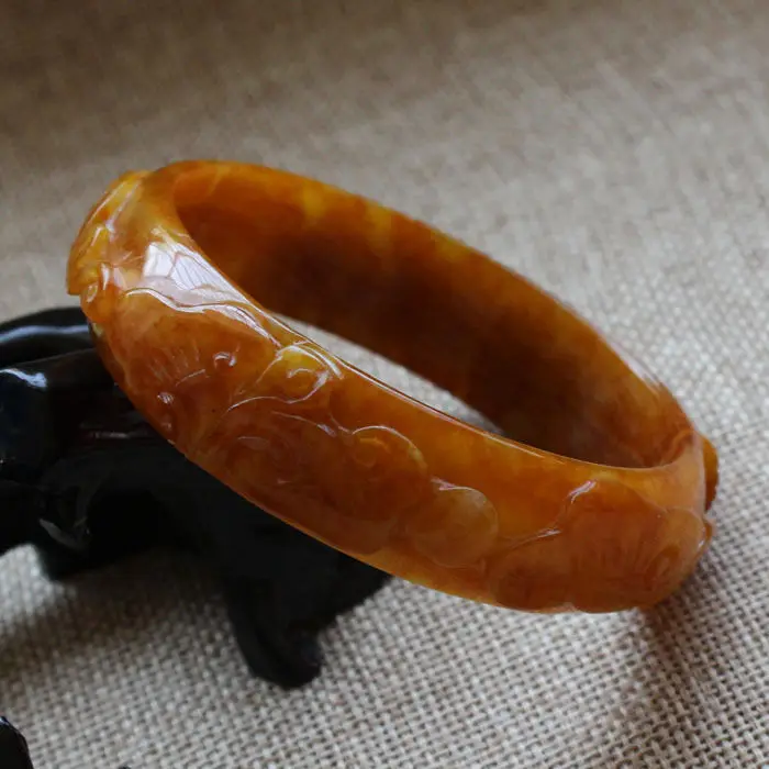 59mm Chinese Hand-carved Emerald Brown stoneite stone Gems Bracelet Bangle A5737 10.20 40
59mm Chinese Hand-carved Emerald Brown stoneite stone Gems Bracelet Bangle A5737 10.20 40