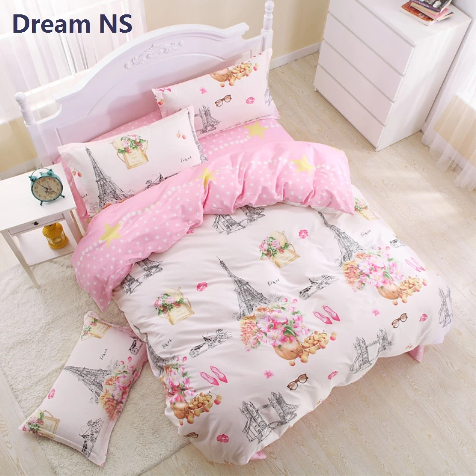 AHSNME Romantic Paris Bedding Set Cozy Pure Cotton Quilt Cover Sets Pink Bedlinens Floral Bedclothes King Queen Size 3pcs
AHSNME Romantic Paris Bedding Set Cozy Pure Cotton Quilt Cover Sets Pink Bedlinens Floral Bedclothes King Queen Size 3pcs