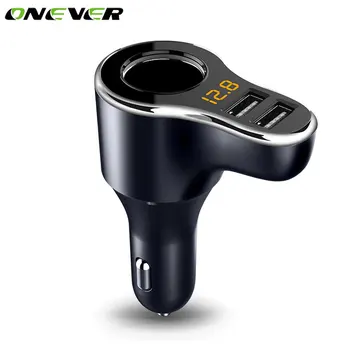 Onever 12-24V Car Spillter Cigarette Lighter Sockets Power Adapter Dual USB Port Car Charger With Volmeter Support Fast Charge
Onever 12-24V Car Spillter Cigarette Lighter Sockets Power Adapter Dual USB Port Car Charger With Volmeter Support Fast Charge