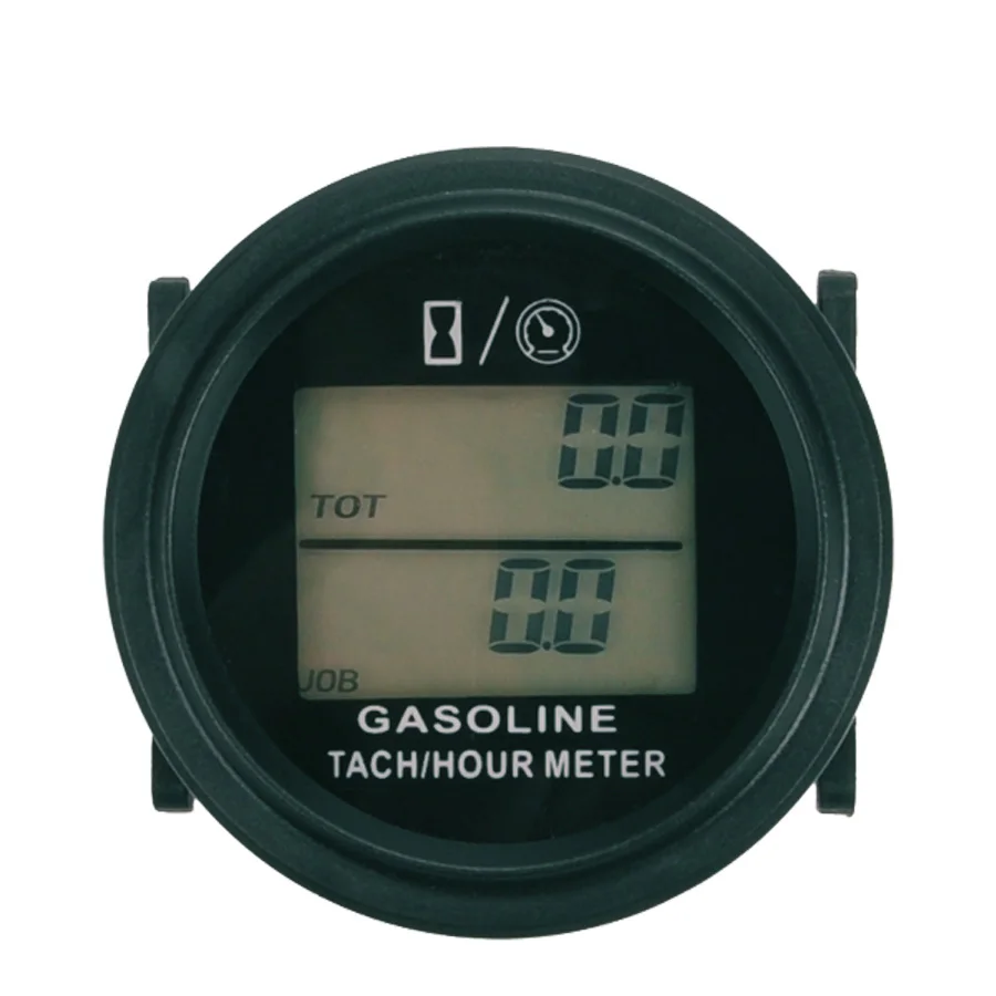

Hour Meter Tachometer Large LCD Backlight MeausreRPMFor Gas Engine 2/4 Stroke Motorcycle ATV Boat Snowmobile Marine Mower HM005L