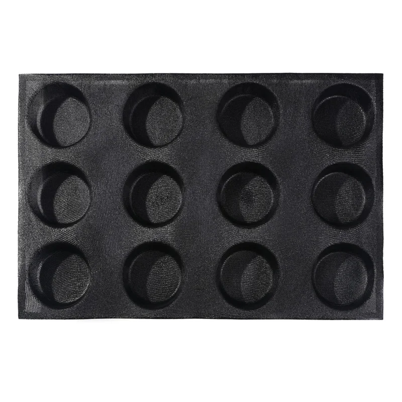 Non-stick Perforated Baking Mold for 4-inch Buns, 12 Molds 12 Cavities Silform Style Silicone Bun Bread Pan
Non-stick Perforated Baking Mold for 4-inch Buns, 12 Molds 12 Cavities Silform Style Silicone Bun Bread Pan