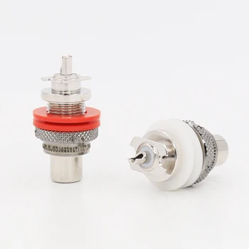 Hifi audio Audicrast High End Rhodium Plated RCA Chassis platinum Plated RCA Audio Female Connectors
Hifi audio Audicrast High End Rhodium Plated RCA Chassis platinum Plated RCA Audio Female Connectors