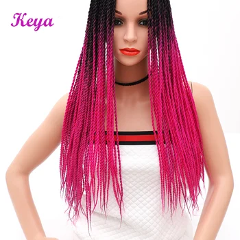 Keya Ombre Senegalese Twist 6 pcs/lot Crochet Braids 30 Roots Synthetic Crotchet Braiding Hair Pink Hair Blue Braids for Women
Keya Ombre Senegalese Twist 6 pcs/lot Crochet Braids 30 Roots Synthetic Crotchet Braiding Hair Pink Hair Blue Braids for Women